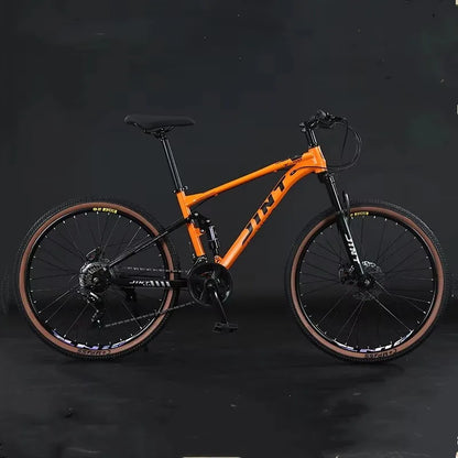 High Quality 26 Inch MTB Soft Tail Bicycle 24 27 30 Speed Full Suspension Carbon Steel Disc Brake with Ordinary Pedal