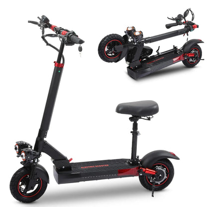 Electric Scooter, 45Miles Long Range, Top Speed 50 MPH, 10"Tires, Powerful 800W Motor, Folding Escooter for Adults Teen