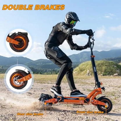 Eu Stock Factory Wholesale Electric Scooter RCB D7 Folding Scooter 2 Wheels 10 Inch Off-Road Tire Adult Escooter