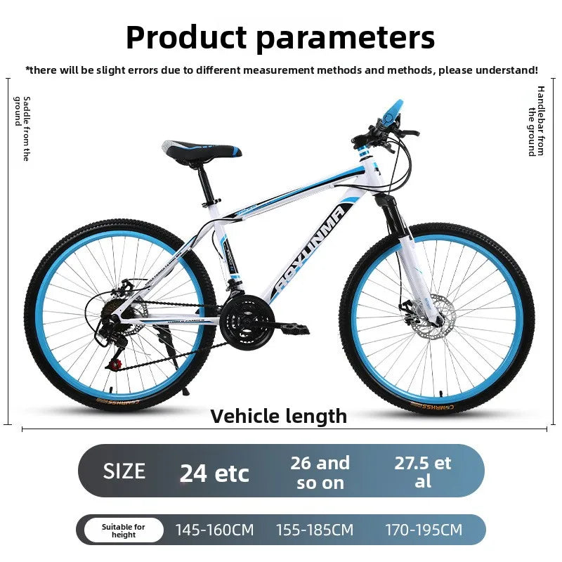 Quick Delivery in Stock Mens Bicycle24 Mtb Bicycle 24 26 Inch Mtb/bycycles Bicycle Adult Mountain Bikes With Rear Carrier