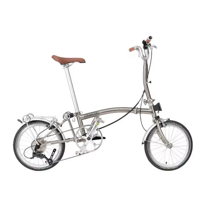 CRANSTON 16-inch 9-speed R9 Max Tri-folding Bike Electroplate Steel Frame Light Weight Foldable Bike S bar M BAR Folding Bicycle