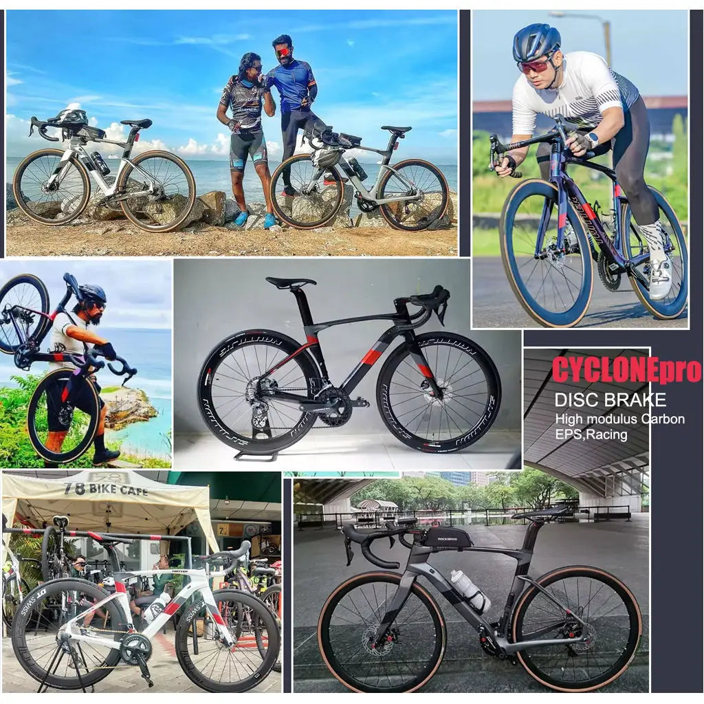 Thru Axle Disc Carbon Road Bike - 24-Speed Aero Racing Bike for Competitive Cycling & Triathlon Training 	 bicycle