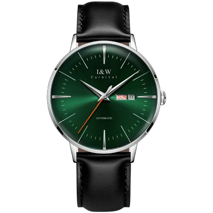 Fashion Men's Watches MIYOTA 8215 Watch Luxury brand CARNIVAL Automatic Mechanical Wristwatch Sapphire Double Calendar Men Watch