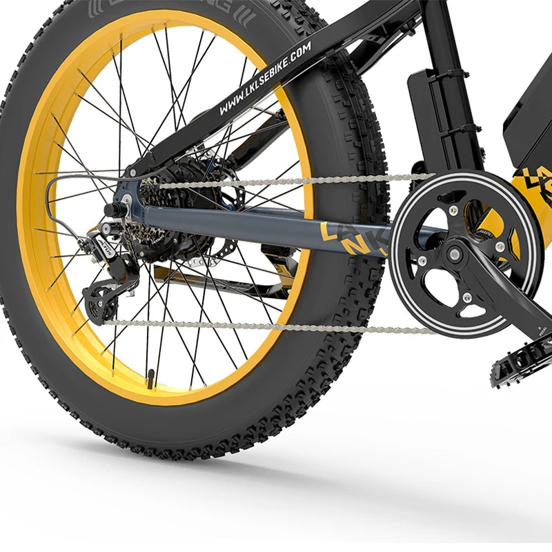 EU  Warehouse Stock LANKELEISI RV700 26 Inch Electric Mountain Bike Fat Tire Bike 48v 16ah Ebike 1000w Electric Bicycle