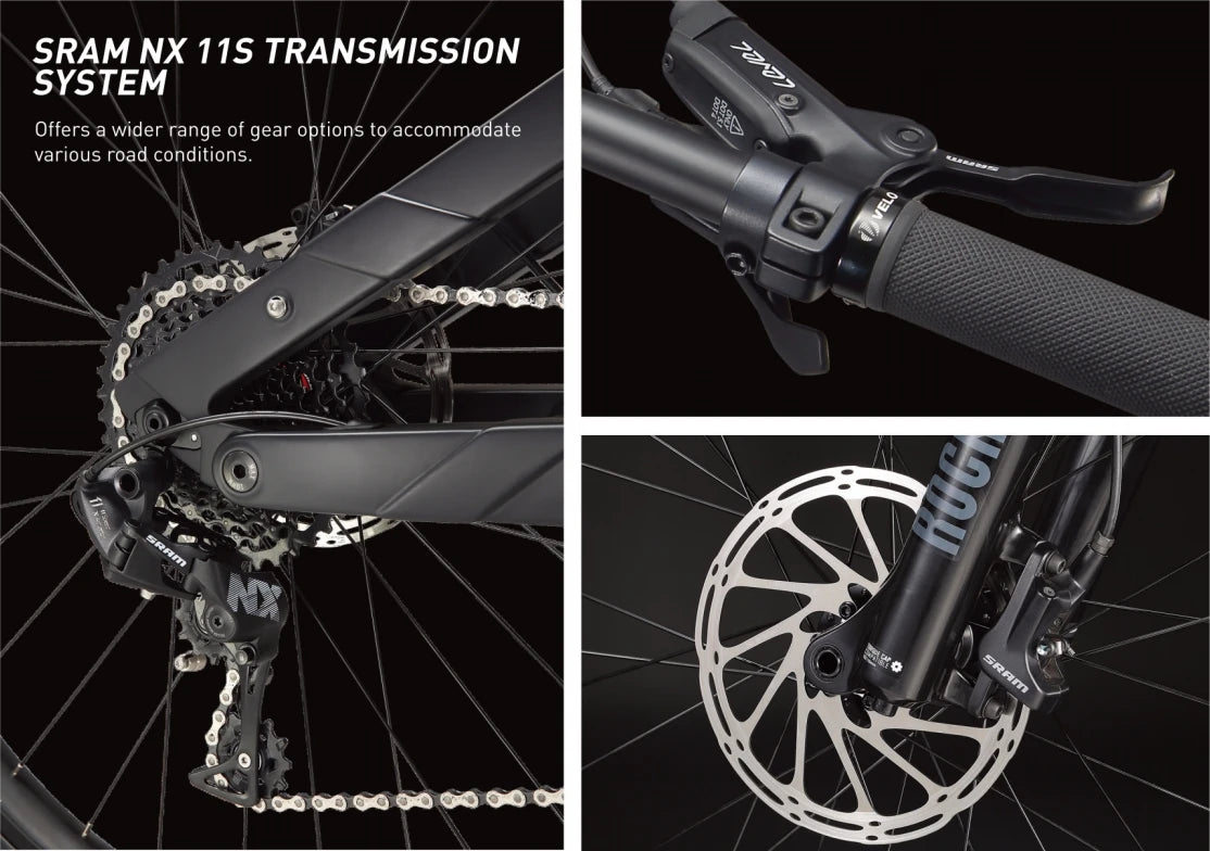 Luxury Full Suspension Carbon Fiber Electric Mountain Bike for Adult Bafang Motor 48V 500W Fat Tire Ebike Hybrid MTB Bicycle