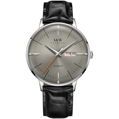 Fashion Men's Watches MIYOTA 8215 Watch Luxury brand CARNIVAL Automatic Mechanical Wristwatch Sapphire Double Calendar Men Watch