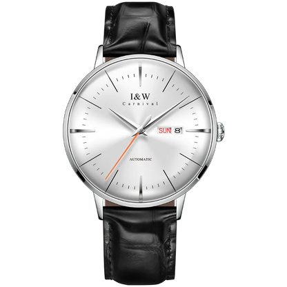Fashion Men's Watches MIYOTA 8215 Watch Luxury brand CARNIVAL Automatic Mechanical Wristwatch Sapphire Double Calendar Men Watch