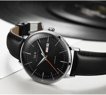 Fashion Men's Watches MIYOTA 8215 Watch Luxury brand CARNIVAL Automatic Mechanical Wristwatch Sapphire Double Calendar Men Watch