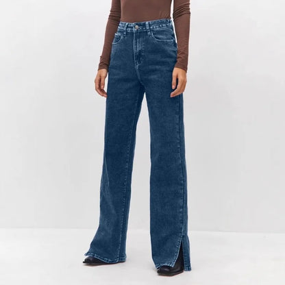 Fashion Is Not Outdated Women's Elastic Wide-leg Jeans Women's European and American Women's Clothing Casual and Versatile