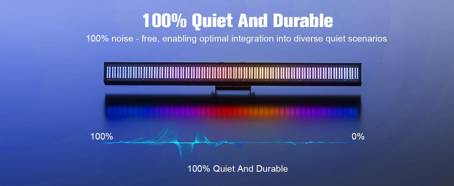Yiflamefly 2Pcs 150W RGB 768LEDs Wall Washer Lights Pixel Stage Light Bar With Strobe/Fade/Pulse For Wedding Party KTV Bar Show