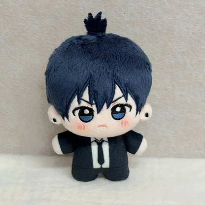 New Cute 10cm Chainsaw Man Plush Doll Set Makima Denji Power Aki Reze Cute Cotton Doll Keychain Pendant for Fans Collection Gift
