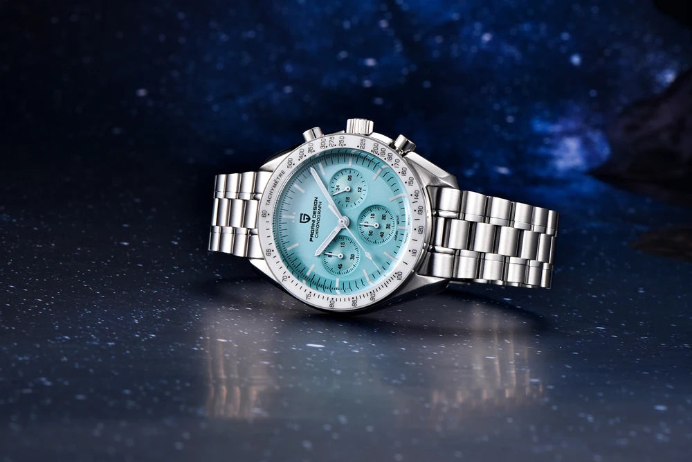 PAGANI DESIGN New Retro Watch Luxury Moon Quartz Watches For Men Stainless steel Luminous waterproof Sport Chronograph Man 2025