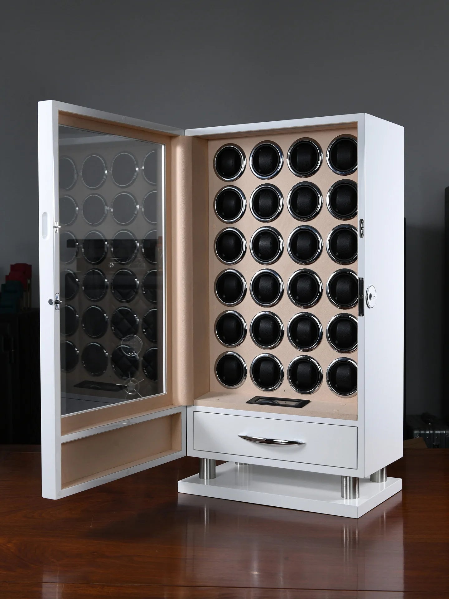 Watch Winder Mechanical watch, self swinging device, rotating device, fingerprint unlocking, automatic winding device, watch box