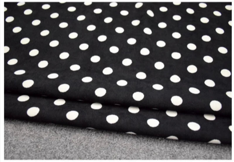 Fashion 1.8cm Round Dot Corduroy Fabric, Autumn Winter Children Cloth Cotton-padded Clothes, Handmade Sewing Tela T2252