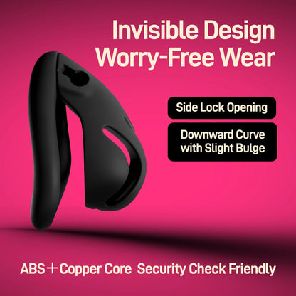 YoKoNex Men Chastity Lock, Black Male Cage, Penis Ring with 3 Sizes, Ergonomic Chastity Device, Adult Toy, New 2026