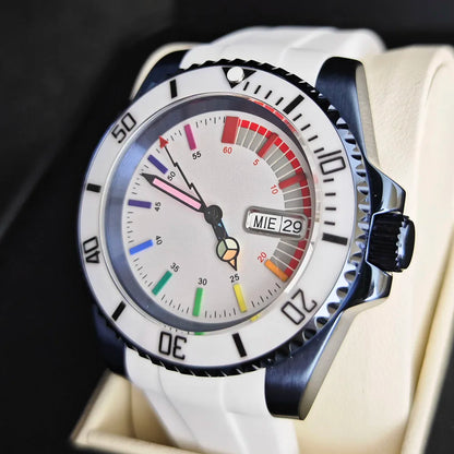 Custom Logo  NH Automatic Mechanical 36a Movement full Watch 904L stainless steel sapphire glass dual calendar