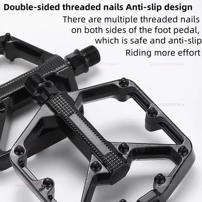 Bicycle pedal - Anti-slip - Double bearing - Lightweight cycling pedal - Suitable for road and mountain bike riding accessories