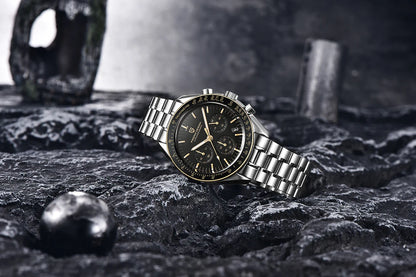 PAGANI DESIGN New Retro Watch Luxury Moon Quartz Watches For Men Stainless steel Luminous waterproof Sport Chronograph Man 2025