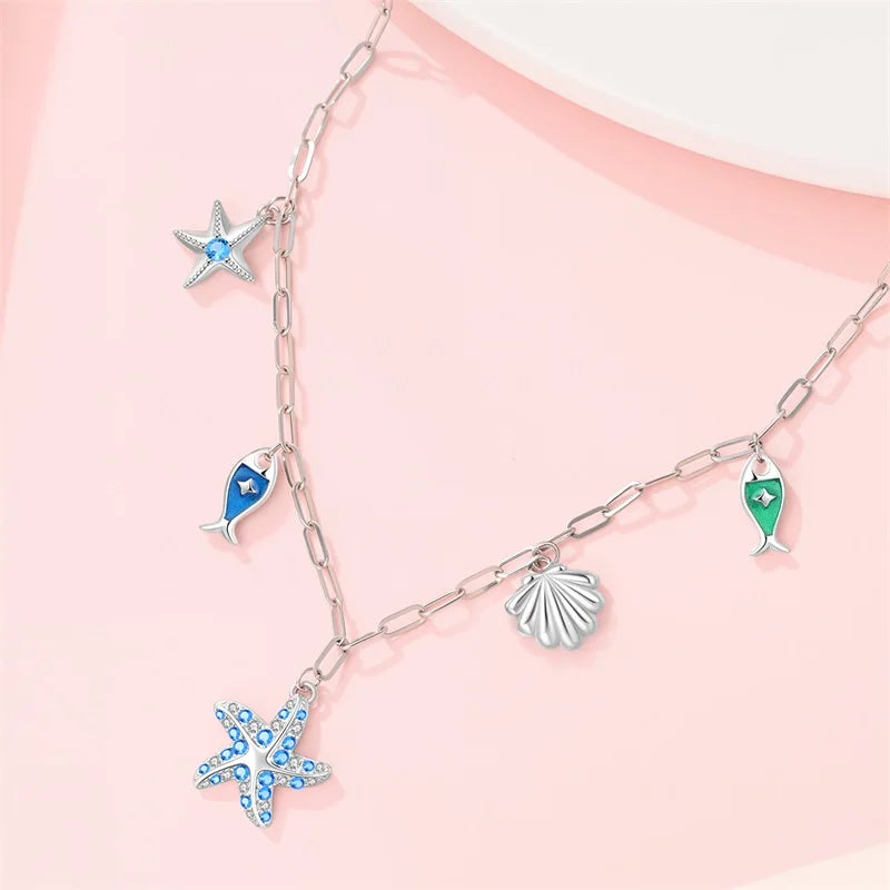 New 925 Sterling Silver Cupid Arrow Mobius Butterfly Dragonfly Sparkling Simple Heart Guardian Necklace 100% 925 Sterling Silver