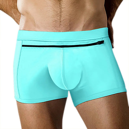 Elastic Waist Plus Size Underwear Sexy Swimming Trunk Men'S Beach Swimsuit Back Pocket Men'S Swim Shorts Traje De BañO Hombre