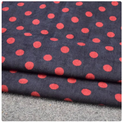 Fashion 1.8cm Round Dot Corduroy Fabric, Autumn Winter Children Cloth Cotton-padded Clothes, Handmade Sewing Tela T2252