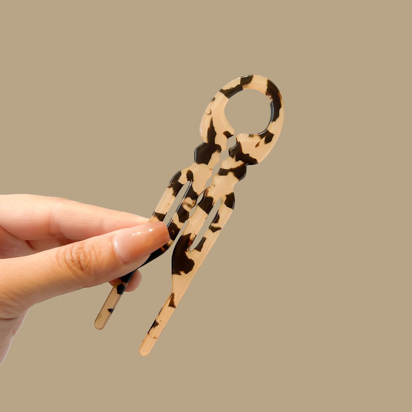 Fashion Bow Design Hair Bun U-Shaped Hair Sticks Acetate Hair Fork Hairpins Women Meatball Sweet Girls Hair Accessories Headband