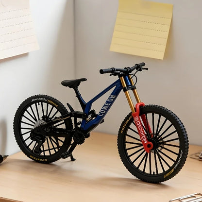 1:8 All-Terrain Mountain bicycle Die-Made Model with realistic suspension and brakes, suitable for indoor and outdoor display.