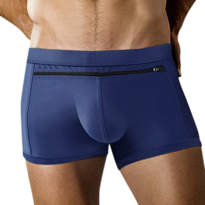 Elastic Waist Plus Size Underwear Sexy Swimming Trunk Men'S Beach Swimsuit Back Pocket Men'S Swim Shorts Traje De BañO Hombre