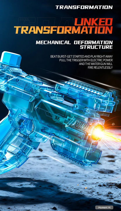 New Water Gun Electric Water Gun High-Capacity Pulse Continuous Water Spraying Toy Summer Outdoor Beach Toy For boys Kid Gift