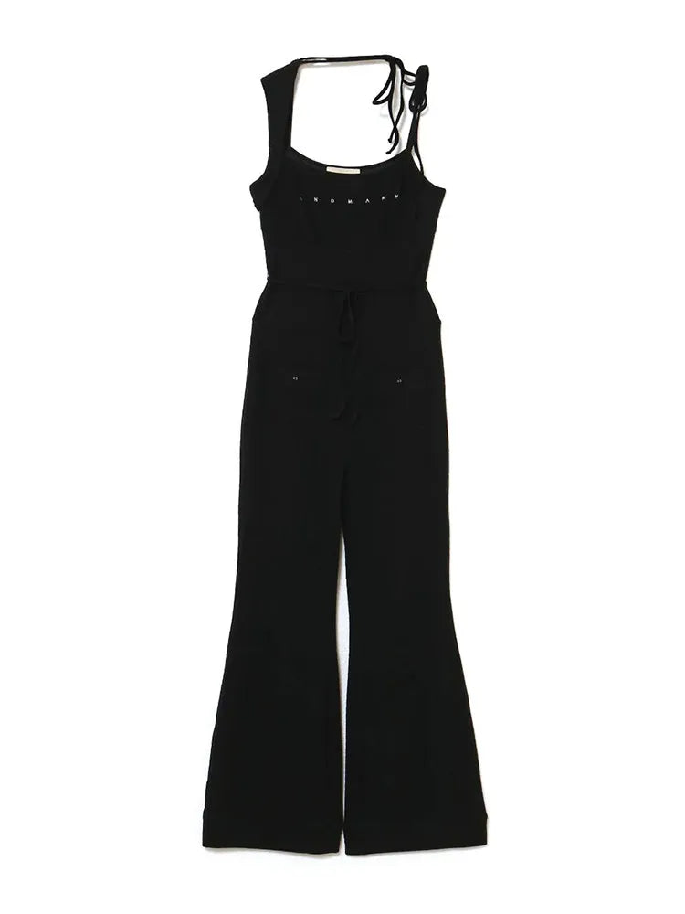 2025 Japanese Style Fashion Off-Shoulder Knit Jumpsuit for Women Summer New Sweet Girls Versatile Jumpsuits Lady Casual Pants