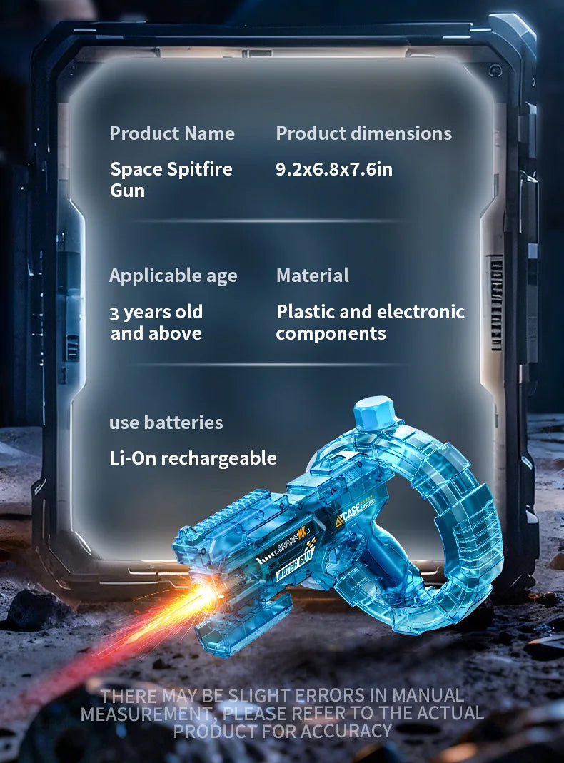 New Water Gun Electric Water Gun High-Capacity Pulse Continuous Water Spraying Toy Summer Outdoor Beach Toy For boys Kid Gift