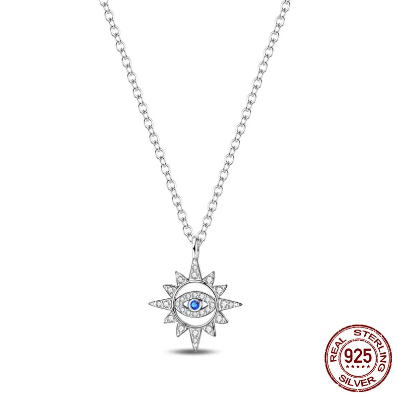 New 925 Sterling Silver Cupid Arrow Mobius Butterfly Dragonfly Sparkling Simple Heart Guardian Necklace 100% 925 Sterling Silver