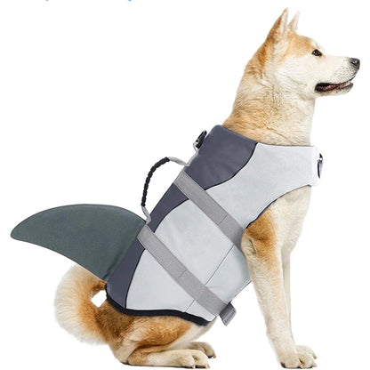 Funny Shark Costume Pet Life Jacket Vest for Medium Large Dogs Summer Beach Big Dog Swimsuit Golden Retriever mascotas Clothes