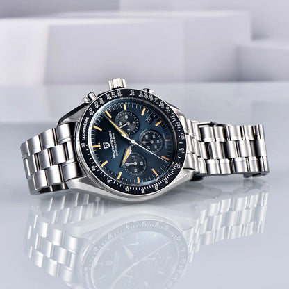 PAGANI DESIGN New Retro Watch Luxury Moon Quartz Watches For Men Stainless steel Luminous waterproof Sport Chronograph Man 2025