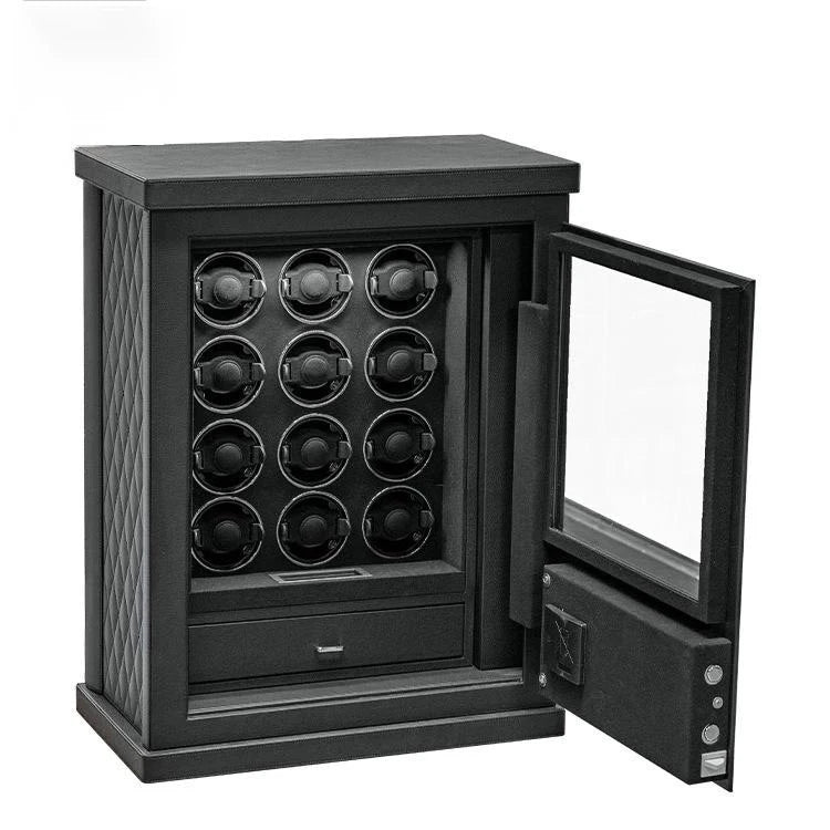IBBETON Watch Winder Explosion proof glass watch box, safe, mechanical watch safe, watch changer, anti-theft storage cabinet