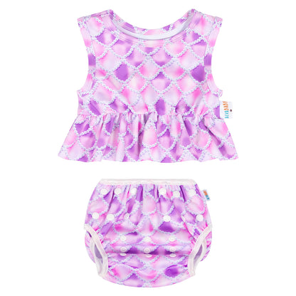U PICK 1 Set ALVABABY Summer Swim Set Sleeveless Fashion Swimsuit for Baby Girls