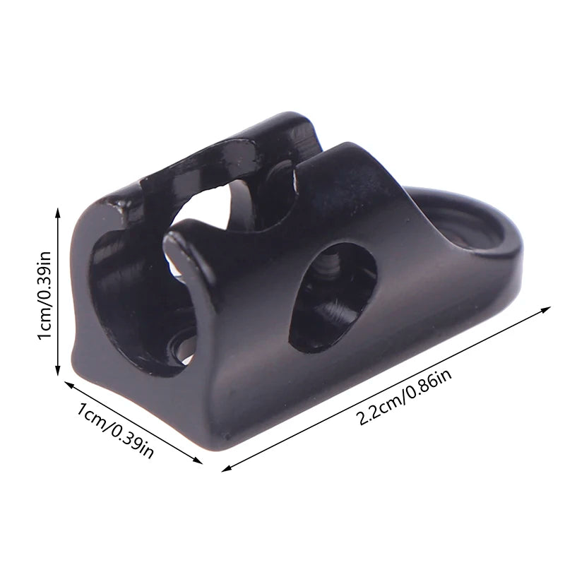 Bike Frame Components: Single/Double Cable Stopper, Brake Shift Cable Seat, Carbon Finish Bicycle Accessories
