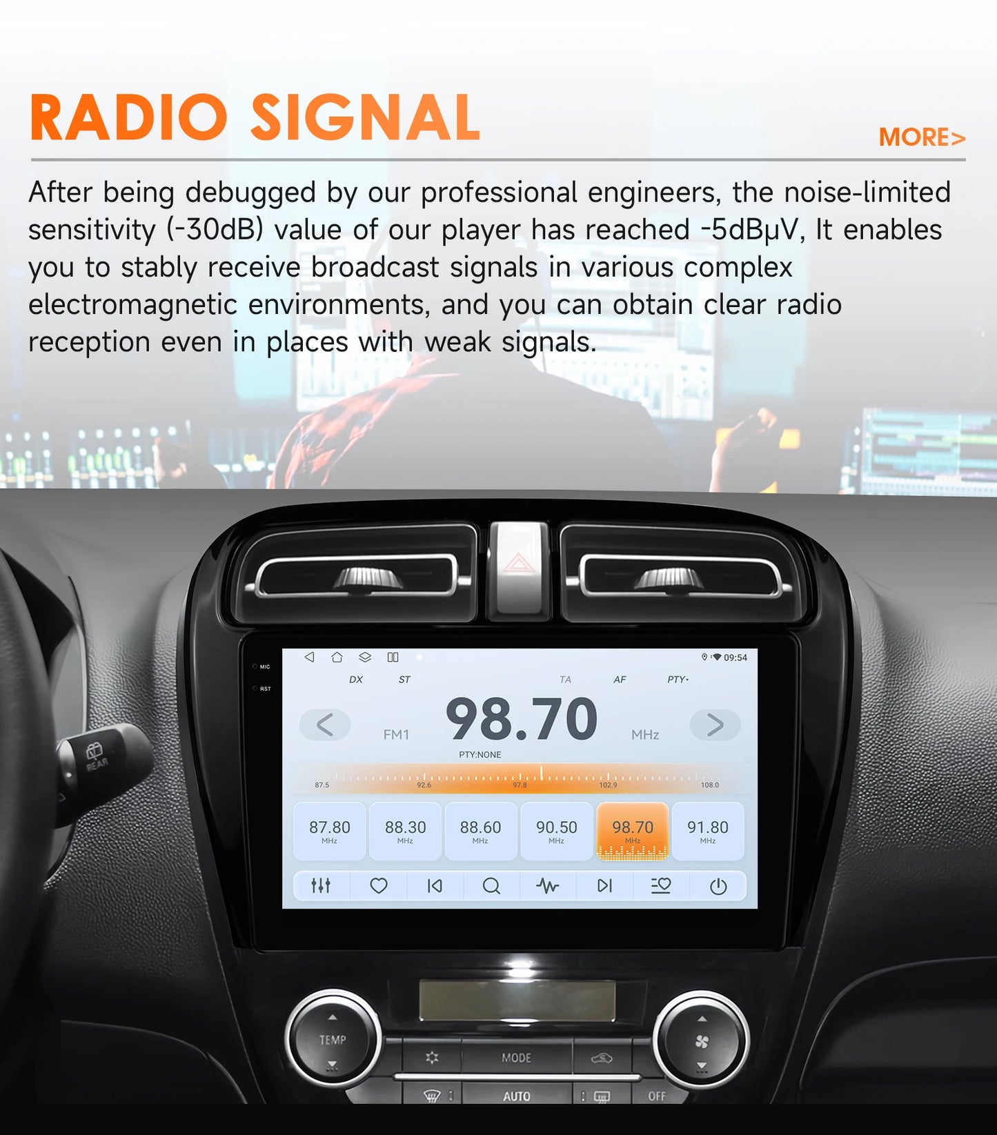 Hizpo 2 Din Android 14 Car Radio Multimidia For MITSUBISHI Mirage Spacestar Dodge Attitude 2012-2018 GPS Navigation Carplay DSP