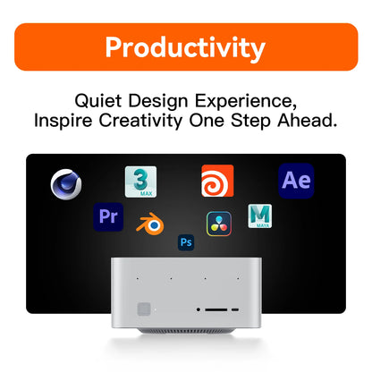 Beelink GTR9 Pro AMD Ryzen AI MAX+ 395 AI Mini PC Windows 11 LPDDR5 128GB 2TB Wifi7 BT5.4 8K Fingerprint Desktop Gamer PC