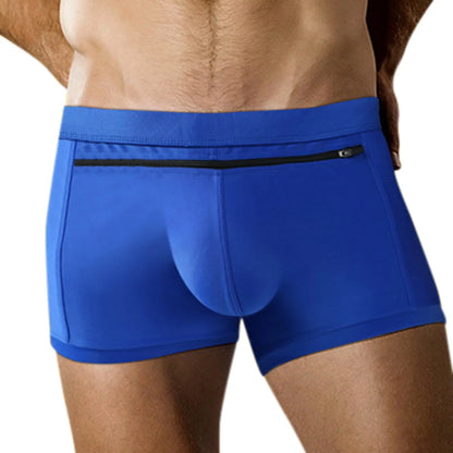 Elastic Waist Plus Size Underwear Sexy Swimming Trunk Men'S Beach Swimsuit Back Pocket Men'S Swim Shorts Traje De BañO Hombre