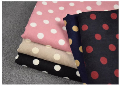Fashion 1.8cm Round Dot Corduroy Fabric, Autumn Winter Children Cloth Cotton-padded Clothes, Handmade Sewing Tela T2252