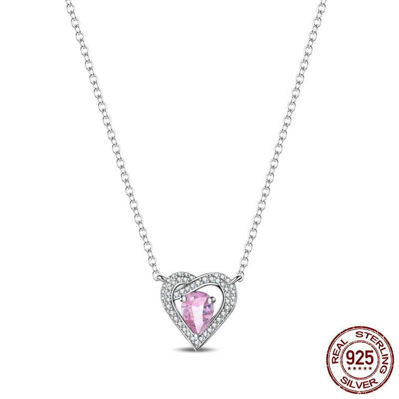 New 925 Sterling Silver Cupid Arrow Mobius Butterfly Dragonfly Sparkling Simple Heart Guardian Necklace 100% 925 Sterling Silver