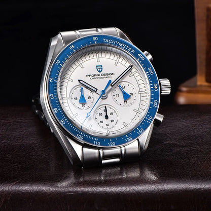 PAGANI DESIGN New Retro Watch Luxury Moon Quartz Watches For Men Stainless steel Luminous waterproof Sport Chronograph Man 2025