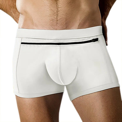 Elastic Waist Plus Size Underwear Sexy Swimming Trunk Men'S Beach Swimsuit Back Pocket Men'S Swim Shorts Traje De BañO Hombre