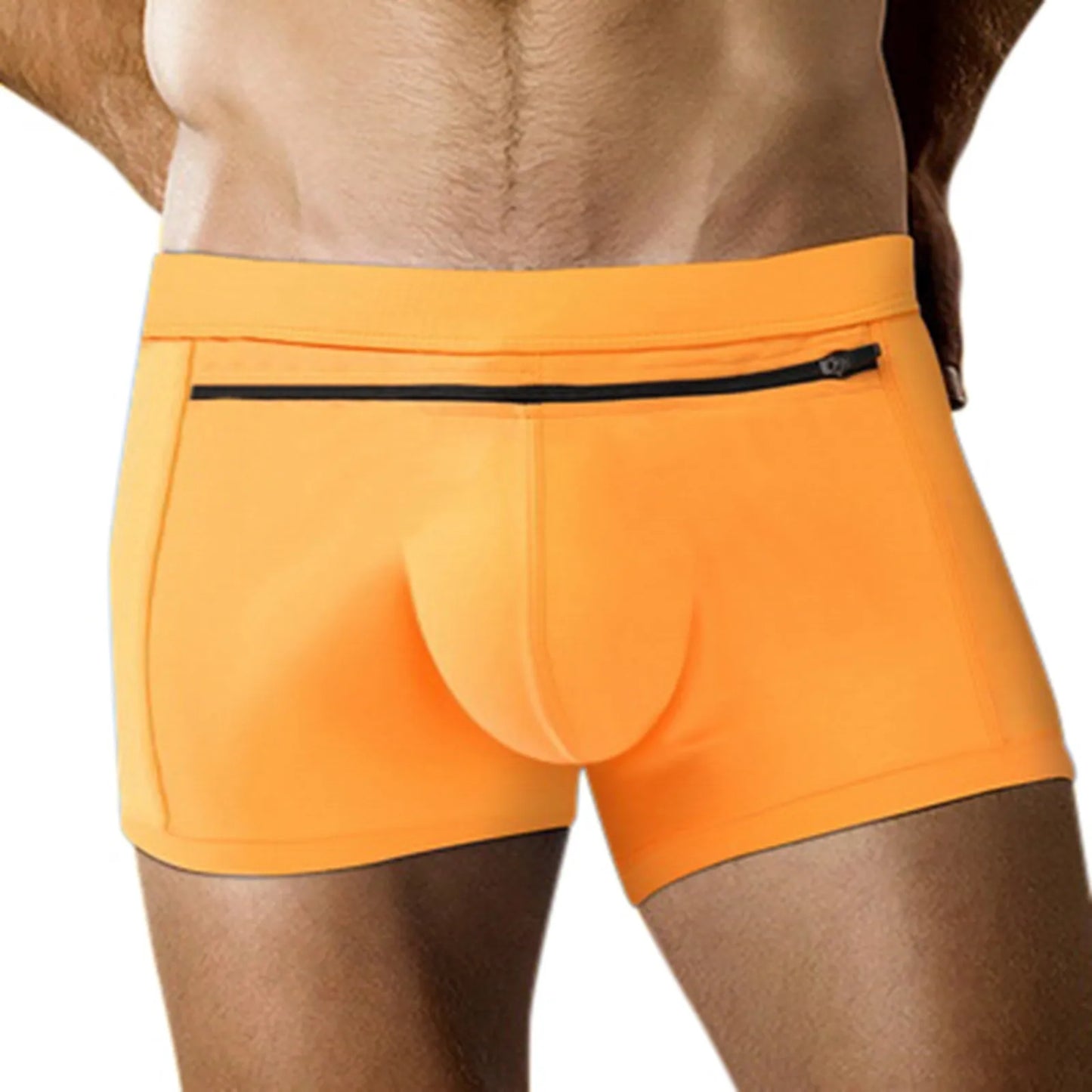 Elastic Waist Plus Size Underwear Sexy Swimming Trunk Men'S Beach Swimsuit Back Pocket Men'S Swim Shorts Traje De BañO Hombre