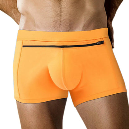 Elastic Waist Plus Size Underwear Sexy Swimming Trunk Men'S Beach Swimsuit Back Pocket Men'S Swim Shorts Traje De BañO Hombre