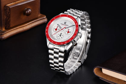 PAGANI DESIGN New Retro Watch Luxury Moon Quartz Watches For Men Stainless steel Luminous waterproof Sport Chronograph Man 2025