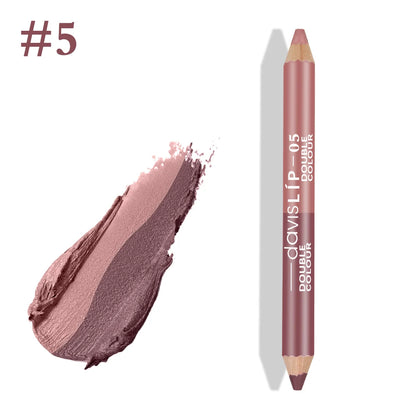 1PC New Professional Wood Lip liner Pen Waterproof Eyeliner Pencil Lady Charming Women's Makeup Long Lasting Cosmetic Tool