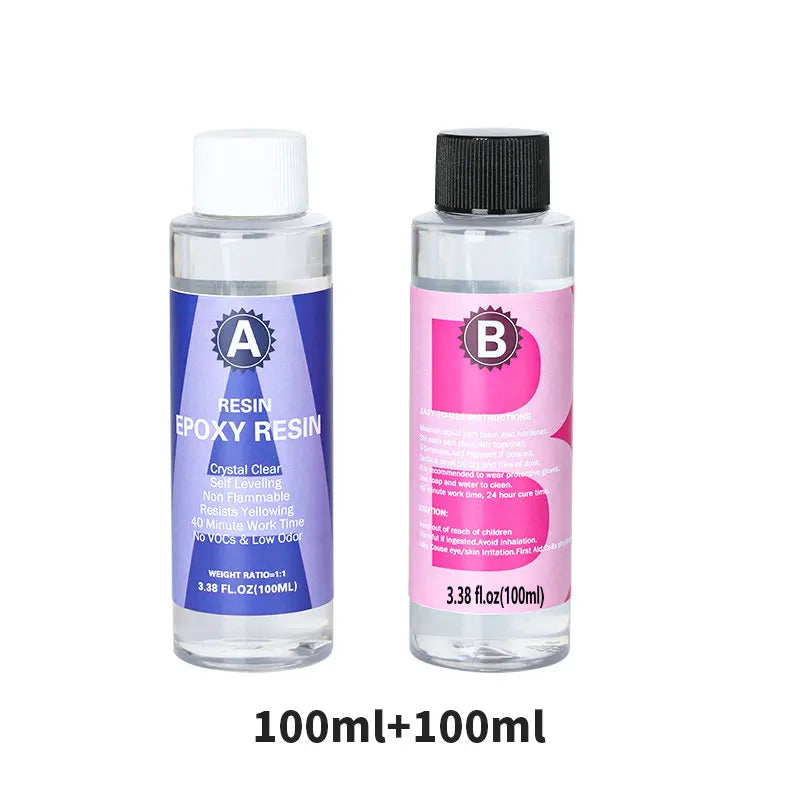 1:1 Crystal Clear Epoxy Resin Kit High Gloss & Bubbles Free Art Resin Supplies for Coating and Casting Craft DIY Jewelry Making