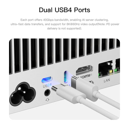 Beelink GTR9 Pro AMD Ryzen AI MAX+ 395 AI Mini PC Windows 11 LPDDR5 128GB 2TB Wifi7 BT5.4 8K Fingerprint Desktop Gamer PC